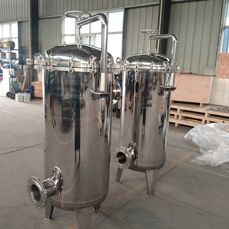 華豫生產(chǎn)供應(yīng)DN125袋式過(guò)濾器 5袋 不銹鋼殼體